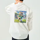 スポーツにゃんこ大戦争のサッカーにゃんこ Work Shirt