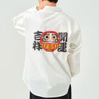 お絵かき屋さんの「開運吉祥」だるま ダルマ 達磨  Work Shirt