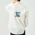 Pixel Art Goodsのピサの斜塔（pixel art） ワークシャツ