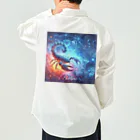 huwari-hanaakariの星のきらめき　蠍座イメージ ワークシャツ