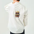 AI妖怪大図鑑のトリプル肉厚ビーフバーガー妖怪　バグドガルド Work Shirt