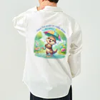 dreamy-designの雨の日のお散歩　カワウソくん Work Shirt