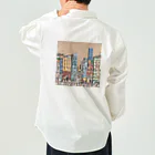 ヲシラリカの油絵　知らない都市の風景　ノスタルジー Work Shirt