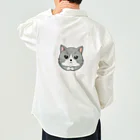 のび猫魔商界のハチワレ猫の長男坊 Work Shirt