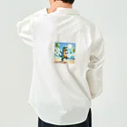 samkorのティラノサウルスのサマーバケーション Work Shirt