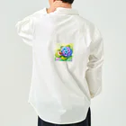 かるるんショップのあじさいとカタツムリ　雨上がり Work Shirt