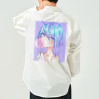 World_Teesのバブルガムを噛むアニメガール 日本の美学 アニメオタク Work Shirt