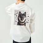 ANTARESの柴犬とありがとう ワークシャツ