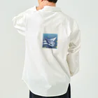 SUZURI56のドット絵ノコギリザメ Work Shirt