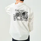 『NG （Niche・Gate）』ニッチゲート-- IN SUZURIのGet Up! Stand Up!(黒) Work Shirt