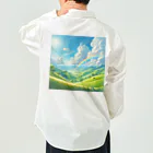 Rパンダ屋の「美しい緑の風景」グッズ Work Shirt