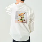 chan-takehaniのフライングアボカドトースト ワークシャツ