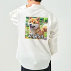 kyoko_designroomの柴犬の日常・ありがとう Work Shirt