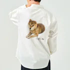 柴犬しばわんこhana873の伏せ？してる柴犬さん Work Shirt