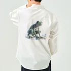 reptilesの真夏のカエル怪人 Work Shirt