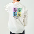 “すずめのおみせ” SUZURI店のスズメのおチリ（ポップアート風） Work Shirt