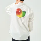 まめるりはことりのボタンインコ　おすましルリゴシボタンインコ【まめるりはことり】 Work Shirt