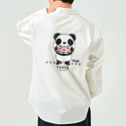 イラスト MONYAAT のスイカを食べるパンダちゃん C ワークシャツ