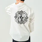 ベトナムズのgeometric work shirt ワークシャツ