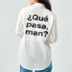 TシャツジャパンSUZURI店🇯🇵の¿Qué pasa,man?（ケパサメン）黒文字 ワークシャツ