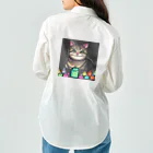 withCatsの190歳になった猫のさぶろー ワークシャツ