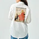 えとーの趣味商品店のアレクサンドル・スタンラン「猫と少女の組み合わせ」 ワークシャツ