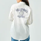 sports_tower スポーツタワーのバレーボール(volleyball)アイテム・デザイン・チームTシャツ・クラブTシャツ・排球・はいきゅう・得点・ボール・選手・ポジション・部活・スポーツ・シンプル・かっこいい・かわいい・チームワーク Work Shirt