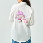 はりねずこのイラストのゲームオン！モモちゃん Work Shirt