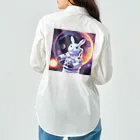 spaceinudogのspace usagi rabbit Work Shirt