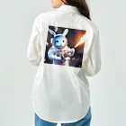 spaceinudogのspace usagi rabbit3 Work Shirt