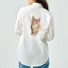 Zonelandの面白い猫、ケティ、猫の家 Work Shirt