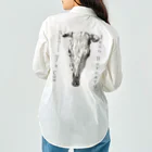 MUGEN ARTの牛の頭蓋骨　ジーン・バーナード　Jean Bernard / Skull of a Cow Work Shirt