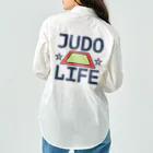 sports_tower スポーツタワーの柔道・JUDO・じゅうどう・グッズ・デザイン・武道・#Tシャツ・柔(やわら)の術・投げ技・固め技・当身技・格闘技・日本・柔術・男子・女子・かっこいい・かわいい・強靭・選手・柔よく剛を制す・世界・柔道場 Work Shirt