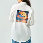 dolphineの宇宙のヒーリングドルフィン Work Shirt