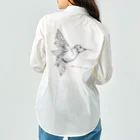 t-shirts-cafeのフォントイラストレーション『hummingbird（ハミングバード・ハチドリ）』 ワークシャツ