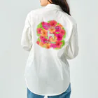 onehappinessのピンシャー　hibiscus　花言葉　onehappiness Work Shirt