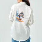 Gloriousのペンギンの冒険スノーボードパーティ ワークシャツ