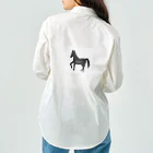 みんなのみすたーさんの silhouette horse Work Shirt