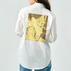 金色猫のキラキラネコ ワークシャツ