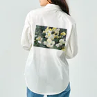 bitpiyoの黄色い薔薇の花 Work Shirt