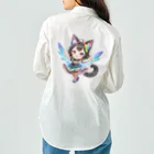 NexDreamの妖精のハロウィンフェス（黒猫2） Work Shirt