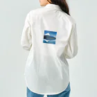 YASU1の湖に反射する富士山 ワークシャツ