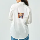 DJシャークのドット絵ライオン Work Shirt