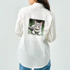 フリーダムの座る猫 Work Shirt