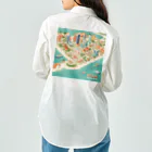maeken work shopipのマイアミイラスト Work Shirt