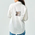 SaSuKeの癒される猫のイラスト ワークシャツ