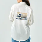 浮世絵屋の北斎「富嶽三十六景①　神奈川沖浪裏」葛飾北斎の浮世絵 Work Shirt