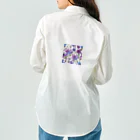 ラディアンス・ストアの紫の綺麗なお花 Work Shirt