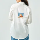 スマイル＿Ｓのドット絵ライオン Work Shirt