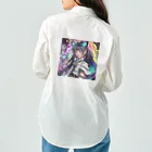 ZZRR12の時間の守護者、猫耳の魔女の神秘的なダンス Work Shirt